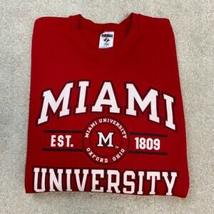 Jerzees Miami University Oxford Ohio Est. 1809 Graphic Sweatshirt Size S